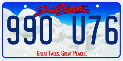 SD license plate 99OU76