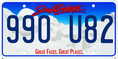 SD license plate 99OU82