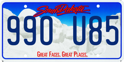 SD license plate 99OU85