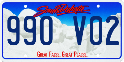 SD license plate 99OV02