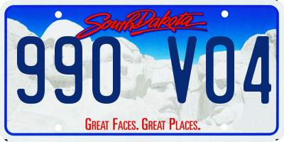 SD license plate 99OV04