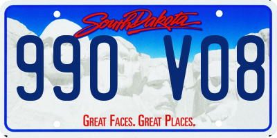 SD license plate 99OV08