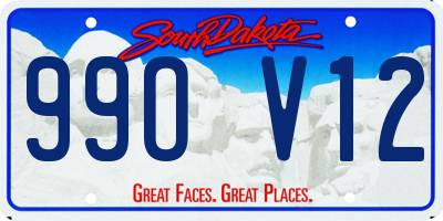 SD license plate 99OV12