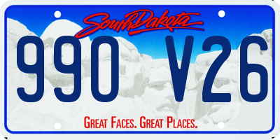 SD license plate 99OV26