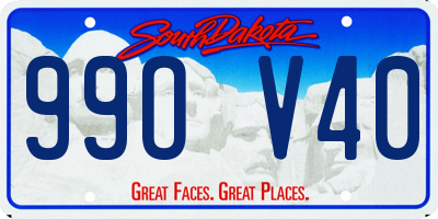 SD license plate 99OV40