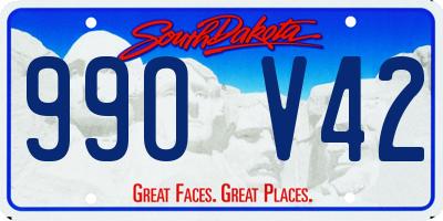 SD license plate 99OV42