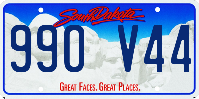 SD license plate 99OV44