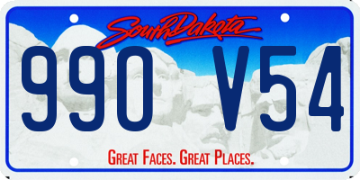 SD license plate 99OV54
