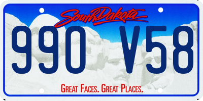 SD license plate 99OV58