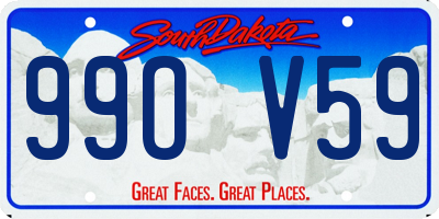 SD license plate 99OV59