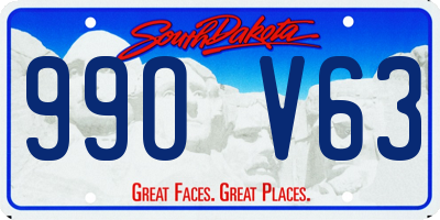 SD license plate 99OV63