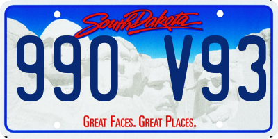 SD license plate 99OV93