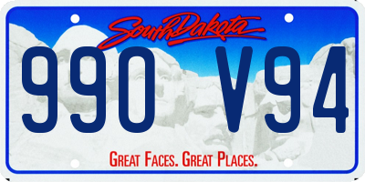 SD license plate 99OV94