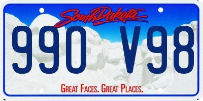 SD license plate 99OV98