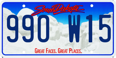 SD license plate 99OW15