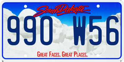 SD license plate 99OW56