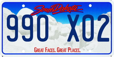 SD license plate 99OX02