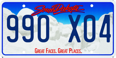 SD license plate 99OX04