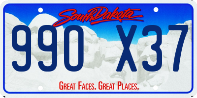 SD license plate 99OX37