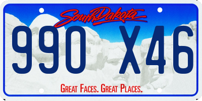 SD license plate 99OX46