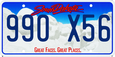SD license plate 99OX56