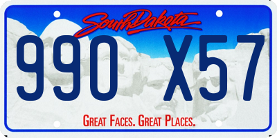 SD license plate 99OX57