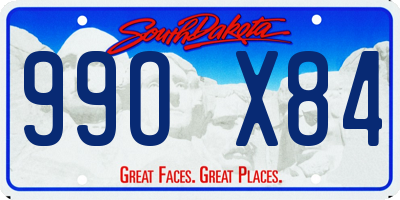 SD license plate 99OX84