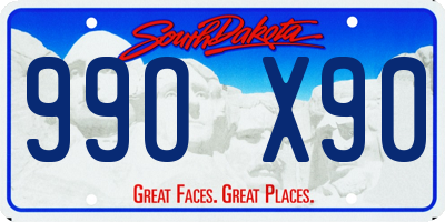 SD license plate 99OX90