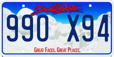 SD license plate 99OX94