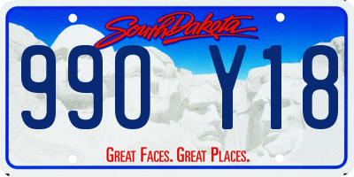 SD license plate 99OY18