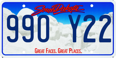 SD license plate 99OY22
