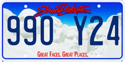 SD license plate 99OY24
