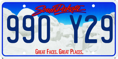 SD license plate 99OY29