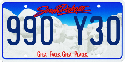 SD license plate 99OY30
