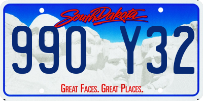 SD license plate 99OY32