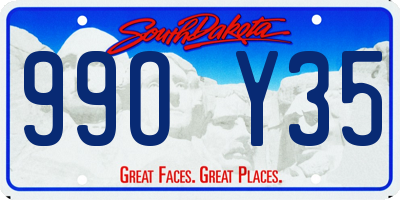 SD license plate 99OY35