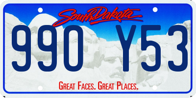 SD license plate 99OY53