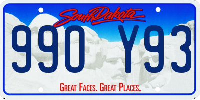 SD license plate 99OY93