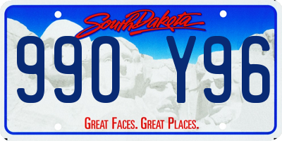 SD license plate 99OY96