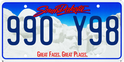 SD license plate 99OY98