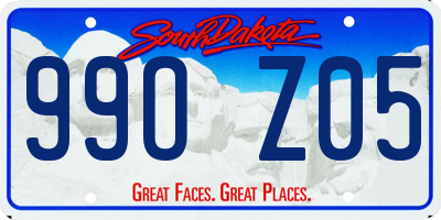 SD license plate 99OZ05