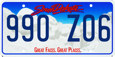SD license plate 99OZ06