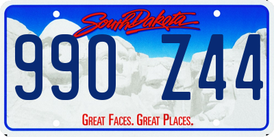 SD license plate 99OZ44