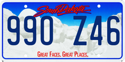 SD license plate 99OZ46