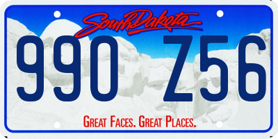 SD license plate 99OZ56