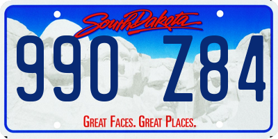 SD license plate 99OZ84