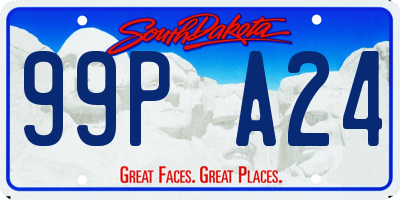 SD license plate 99PA24