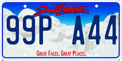 SD license plate 99PA44