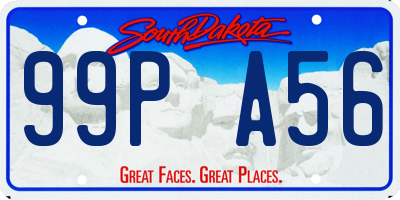 SD license plate 99PA56