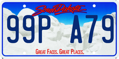 SD license plate 99PA79